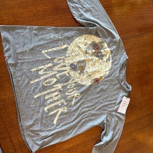 Kyla  Seo Eco-Friendly Gray Kids Long Sleeve Tee